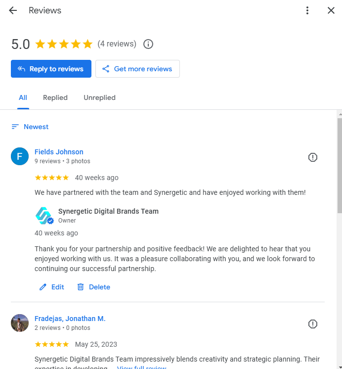 Encourage and Respond to Customer Reviews